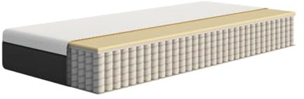 Emma Original II Matratze 140x200 cm, 22 cm Höhe – Kaltschaummatratze, Memoryschaum und Federkernmatratze mit Taschenfedern, Mittelweich H2, 3-Zonen-Stützung, Atmungsaktiv, Waschbarer Bezug