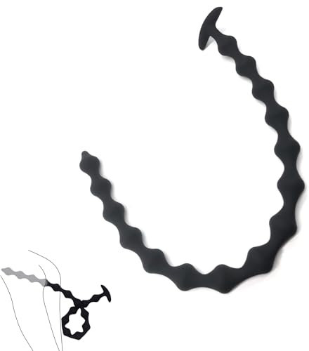 Silikon Analkugeln Buttplug mit 15 Analkugeln Anal beads,Analplug Analkette,58 cm Extra Lang Buttplug Anal Dildo Anal Spreizer Analspielzeuge,für Männer Frauen Anfänger(Schwarz)