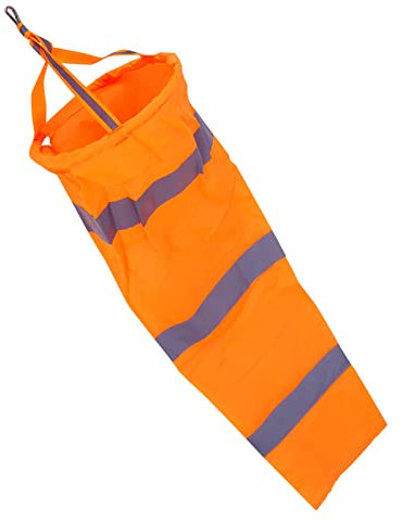 30 Polyester-Windsäcke für den Außenbereich, Windmessung, Sockentasche mit Reflektierendem Gürtel, Orange Farbe für Meteorologie, Landwirtschaft, Umweltschutz