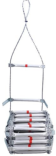 Sicherheitsleiter, Strickleiter, Not-Feuer-Flucht-Strickleiter, Reucompact, leichte Außenleiter/L 10M