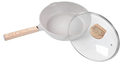 HAODUOO Poêle à crêpes, poêle à Frire en Pierre médicale de 28 cm Grande capacité poêle à crêpes aux œufs for la Cuisine