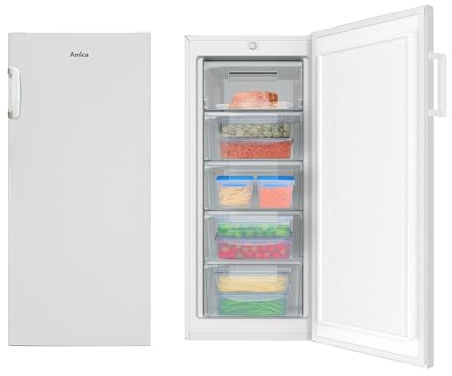Amica Gefrierschrank 145 L 55cm breit EEK C Tiefkühler Weiß 4 Schubladen