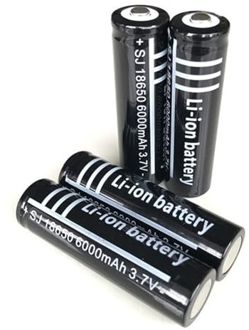 DUBEI 3.7V 6000 Mah Batería Recargable De Iones De Litio, Energía Estable, para Juguetes Eléctricos/Autos De Control Remoto/Luces Solar/Linternas/Mini Ventiladores/Rasurador, Etc., 4 Pcs