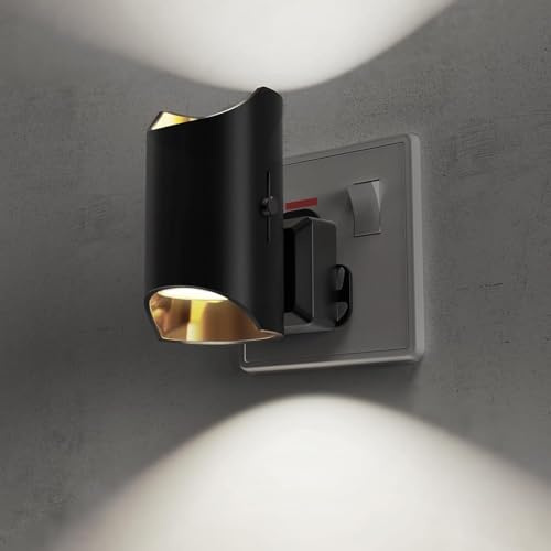 LOHAS-LED Night Light Plug in Wall, Dimmable Night Lights, Dusk to Dawn Sensor, 0-100LM, Plug in Night Light, 6000K Cool White, for Hallway Bedroom Stair Bathroom, 1 Pack