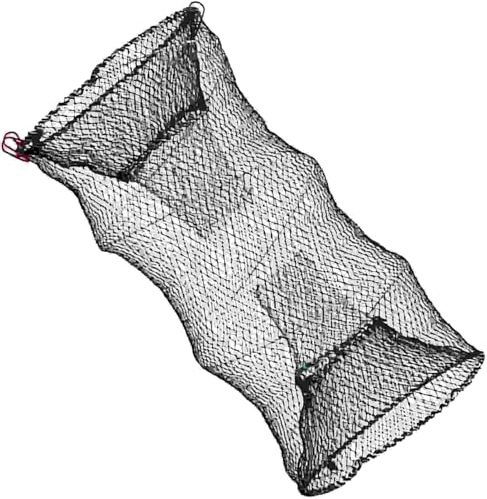 Yatrouys Collapsible Fishing Trap Net Cast Mesh Landing Bait Net for Crab Shrimp Minnow Crawfish Catfish (Large 60cm)