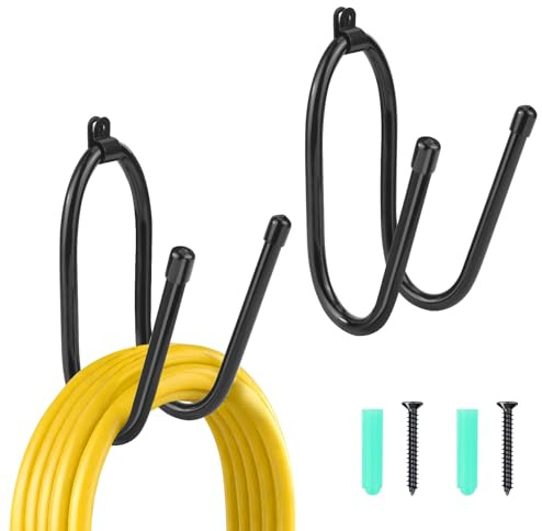 2 Pieces Vacuum Cleaner Hose Holder, Vacuum Cleaner Head Holder, Wall Mounted Hose Hook, Skateboard Holder for Skateboards Vacuum Cleaners