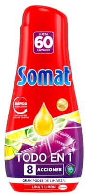 Geschirrspülmittel in Gel, Alles in 1 60 Anwendungen 1080 ml. 3er-Pack