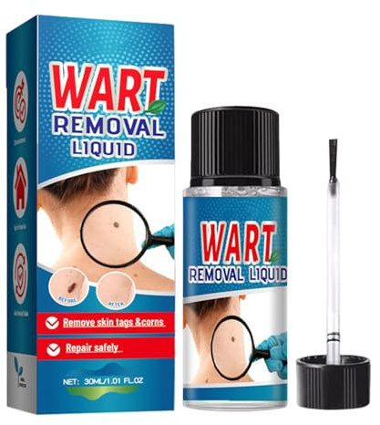 Liquide correcteur de grains de beauté - Liquide d'élimination des acrochordons - Sans cicatrice et sans danger, flacon de 30 ml, solution facile à utiliser, efficace et sûre pour