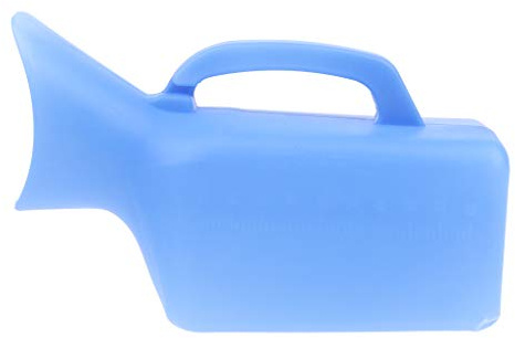 Reusable Washable Portable Urinal Bottle for Disabled Elderly Women Blue, 1000ML