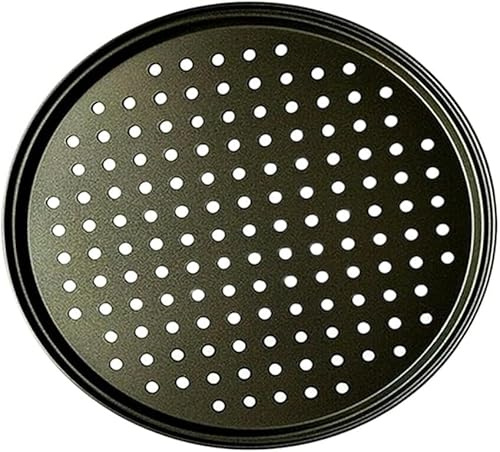 YTACPN Pizza Stone, Pizza Plate 1pcs Punched Pizza Pan Pizza Pan Baking Pan 24.5cm/28cm/32cm(24.5cm)