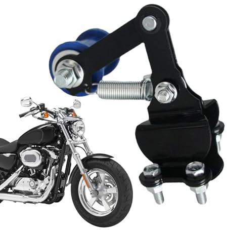 Tensor de cadena de motocicleta: guía de rodillos de 12 cm, ajustes de cadenas, herramienta flexible, ajuste del conductor | Ayuda de tensión pesada para bicicleta de suciedad Atv Motocicleta Riding