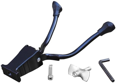 Tyinerc Zentriert Montierter Fahrrad Zweibeinständer | Hochfester Doppelständer Für Fahrräder,Stabiler Ständer Gestell Zubehör Teile für Mountaincycling Pendeltouren Outdoorparken Sportfahren