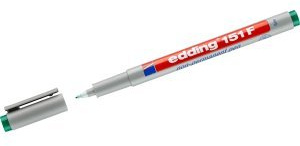 edding 10 x OHP-Marker 151 F Non-permanent 0,6mm grün