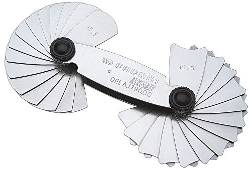 FACOM Radienlehre aus 34 Blaettern von 15,50 mm bis 25 mm, 1 Stück, DELA.1790.00