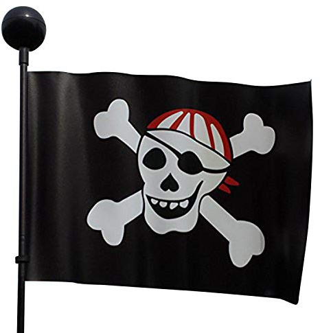 LHS Kinderfahrradfahne 1,60m, Kinder Sicherheits Fahrrad Fahne Flagge Wimpel schwarz