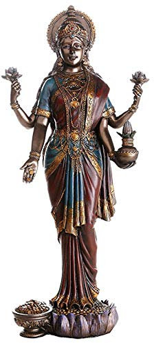 Pacific Trading Lakshmi Hindu Goddess Statue Figurine New