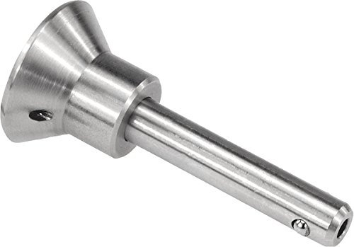 KIPP – Bedienteile | Normelemente K0364.3110045 Kugelsperrbolzen Edelstahl, selbstsichernd, D1=10, L=45, Länge L: 45mm