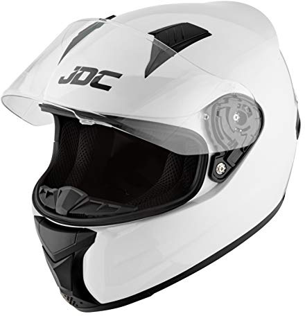 JDC Motorcycle Helmet Full Face - PRISM - White - S