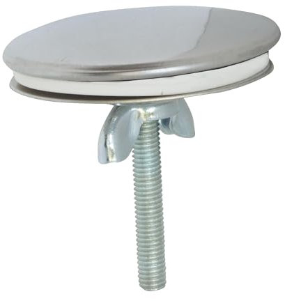 SOMATHERM FOR YOU, Cache Trou chromé 45 mm pour Meuble céramique sanitaire - Idéal pour combler orifices inutiles - Installation Facile avec Tige filetée et écrou fournis