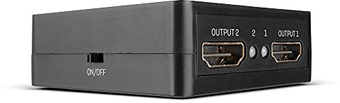 Lindy Cable 2 Port HDMI 18G Splitter, Compact
