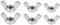 Bright Zinc Plated Steel Replacement Wing Nuts M6 M8 M10 DIY Parts Screws Fixing