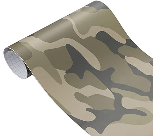 iSpchen Pellicola Per Auto Mimetica,Camo Vinile Per Auto Adesivo Autoadesiva Per Auto Pellicola Protettiva Auto In Pvc Pellicola Protettiva Per Vernice Pellicola Diy autoadesivo,200cmx50cm