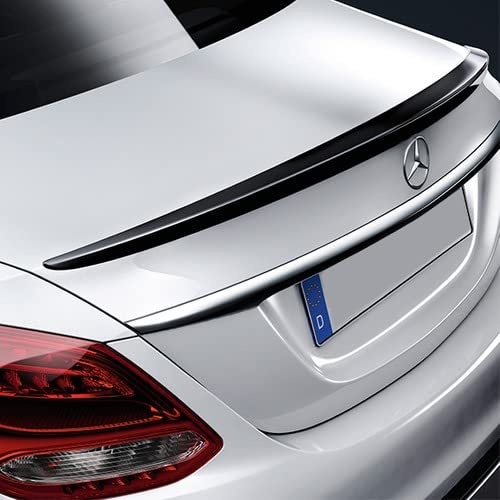 London Auto Style Rear Trunk Spoiler Compatible with Mercedes C W205 2014-2020 Piano Black