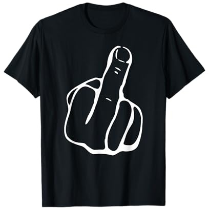 Camisa de dedo medio ofensiva de dedo medio divertido regalo Camiseta