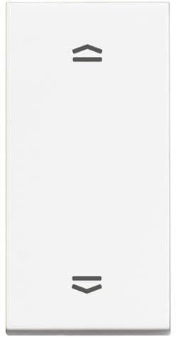 Pulsador dobleestrecho para persianasBTICINO RW4037N Classia1 modulo Blanco
