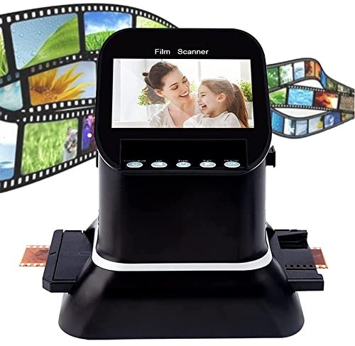 Scanner per pellicole e Diapositive, Scanner per pellicole ad Alta risoluzione, Conversione di Negativi e Diapositive da 35 mm, 135, 126, 127 in JPEG Digitale, Convertitore di Foto digitali con sche