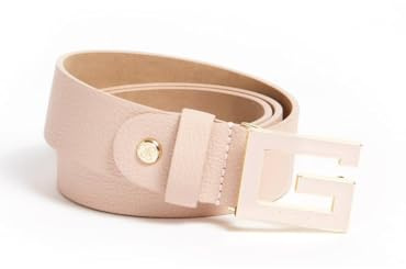GUESS Women's Belt Albero Large Buckle with Logo, Nude Pink XS