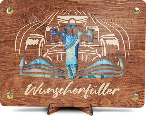 Formel 1 Fanartikel - XL Geldgeschenk aus Holz inkl. Ständer | Formel1 - Formel 1 Geschenk, Formel 1 Geschenke, Formel 1 Auto, Rennwagen, Geschenk Jungen 9 Jahre