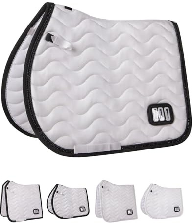 NETPROSHOP Schabracke Versehen mit Nummernhalter Vielseitigkeit und Dressur Pony und Full, Groesse:Full, Farbe:VS schwarz