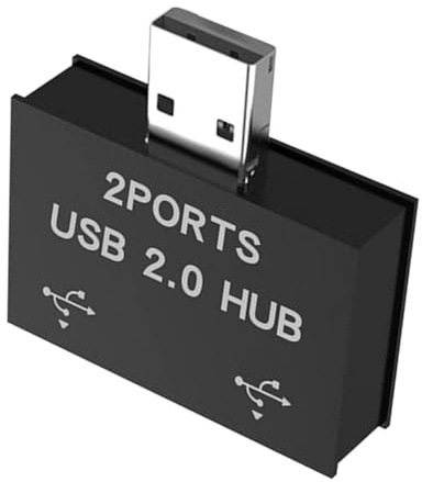jdstty Adaptador divisor USB 2.0 macho a doble USB hembra para conectar impresoras y lectores de tarjetas