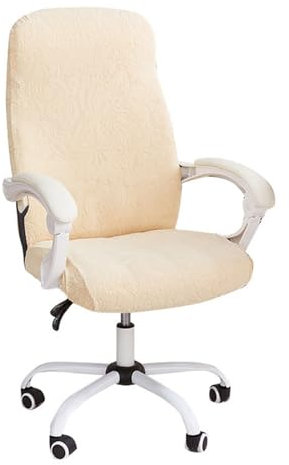 Tufkiss Fundas para Sillas Oficina, Gaming Elastica,Universal para Oficina, Juegos, Funda Silla Escritorio (Sin Silla)(Beige, Medium)
