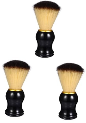 TOVINANNA 3stücke Rasierpinsel Mit Holzgriff Foaming Shaving Tool Für Männer Bequem Leicht Und Praktisch Für Bartpflege Für Väter Und Großväter