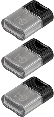 64GB PNY Elite-X™ Fit USB 3.1 Flash Drive – Up to 200MB/s Read, Up to 10x Faster Write, Advanced Performance, Plug-and-Stay, Convenient Portable Data Storage, Compact Fit Design, 3-Pack