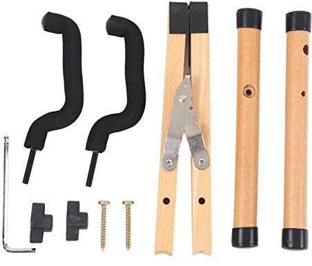 Eujgoov Holz Geigenständer, Reichhaltige Farben in Wenigen Sekunden Flach Falten, Kleine Saiteninstrumente übereinstimmen, Bestehen aus Buche für Geige, Ukulele, Mandoline