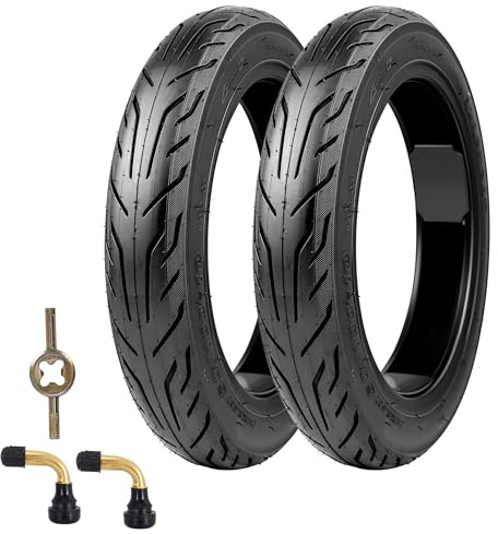 MEGHNA 14 Zoll Schlauchlos Reifen Solid Tires (14x2.50) für E-Bike/Elektrofahrrad - Pannensicherer Selbstheilender Reifen, 60/100-10, 36 PSI - Robuster Mantel ohne Schlauch