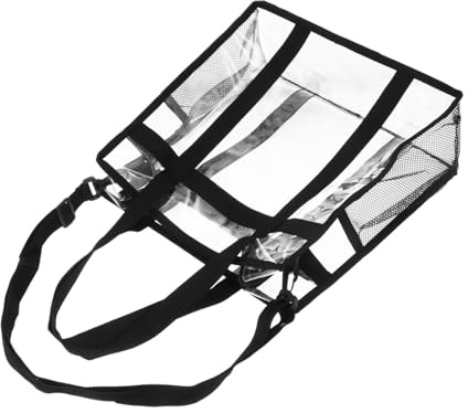 AKOOSY Sac à Bandoulière Transparent Étanche Pour Disque Vinyle Sac Pvc Élégant Et Pratique Ajustable Pour Usage Quotidien Et Rangement Portable