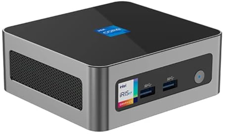 KINGDEL Mini PC M8 Micro Ordenador con CPU 12900H/12900HK 14 núcleos hasta 5.0GHz CPU 32GB DDR4 RAM 1TB M.2 SSD WF 6E+BT 5.3 4xUSB 2.5Gbps LAN 4K 4096 x 2304 Triple Display HD Type-C
