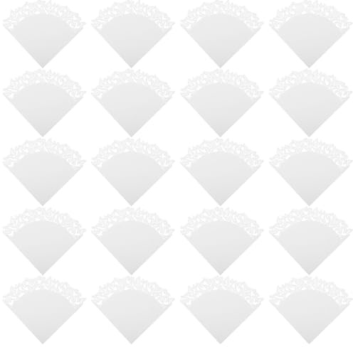 TOYANDONA 20stücke Konfetti-tüten Weiß Hohl Schmetterling Papierblüten-tüten für Hochzeiten Party-konfetti-tüten Blütenblatt-tüten für Trauungen Tischdekoration