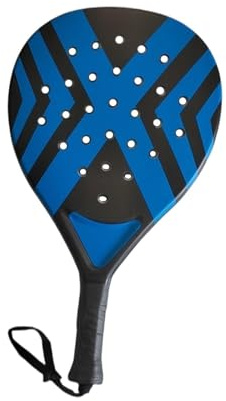 Amagogo Padel Racket - Professional Padel Tennis Racket with Storage Bag Anti-Slip Grip & Lightweight Paddle Rackets for Adults Kids Outdoor Beach Sports, Blue Black