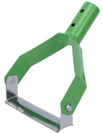 Hamwesh Azada de Estribo, Cabeza Trapezoidal Hueca, Azada Eficiente para Deshierbar, Herramienta Multifuncional para Quitar Malas Hierbas con de Madera, Compatibilidad para Jardines, Césped, (Green)
