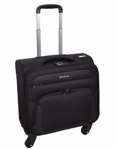 Divergent Retail 43,2 cm (17 Zoll) Laptop-Pilotentasche | 40 l Rollen-Reisetasche | 4 Spinner-Räder | Akten-Trennwände | 900D Nylon Polyester | DR478 Schwarz