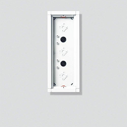 Siedle Gehäuse Aufputz 3-Fach, für 3 Module, 332 x 132 x 36,5 mm, GA 612-3/1-0 Sm, Silber-metallic, 4919437