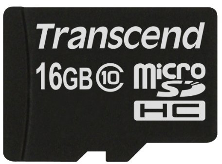 Transcend 16GB microSDXC/SDHC Class 10 (Premium) with Adapter