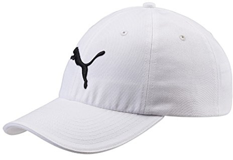 PUMA Erwachsene Essential Cap Mütze, White-Cat Logo, One Size