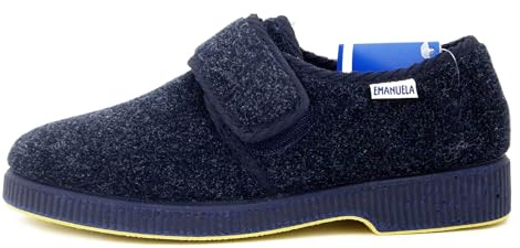 EMANUELA 581 BLU PANTOFOLA UOMO MADE IN ITALY LAVABILI IN LAVATRICE A 30 GRADI BLU 44