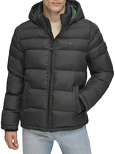 Tommy Hilfiger Herren-Steppjacke mit Kapuze